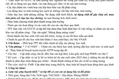 KẾ HOẠCH TUẦN 21