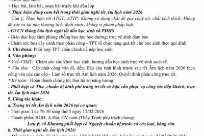 KẾ HOẠCH TUẦN 22