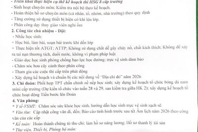 Kế hoạch tuần 24